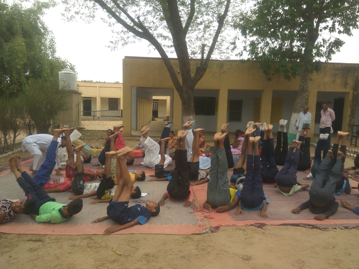 Yoga in Gram Panchayat Haminpur